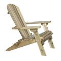 Montana Woodworks Patio Adirondack Chair with Grade Oil Exterior - Cedar Wood Outdoor Chair for Deck Pool or Garden