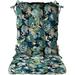 Indoor Outdoor Tufted Rocker Rocking Chair Pad Cushions Choose Size Color (Stard Novino Capri Blue Floral)