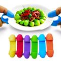 Ludlz Silicone Pot Holders Silicone Pot Holders Oven Mini Mitts Cooking Pinch Grips for Kitchen 1 Pair Mini Silicone Heat Insulated Finger Clip Bowl Dish Plate Clamp Holder