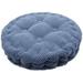 Nvzi Round Cushion Pillow Pads Thickened Tatami Cushion Indoor Outdoor Pad Blue