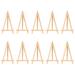 Adjustable Wood Easels- 10Pcs Reusable Easy to Paint Secure Inclination with Adjustable Screw Pine Wood Easel