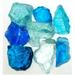 American Specialty Glass Recycled Chunky Glass Caribbean Mix - Medium - 0.5-1 in. - 25 lbs