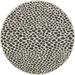 Unique Loom Jill Zarin Outdoor Cape Town Area Rug 3 1 x 3 1 Round Black