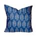 HomeRoots 410103 26 x 4 x 26 in. Blue & White Zippered Tropical Throw Indoor & Outdoor Pillow