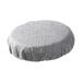 Collapsible Stool Cushion Stool Covers Round Outdoor Activities Train Fishing Folding Stool Cushion Seat Cushion for Chair Patio BBQ Lawn Gray Imitation linen