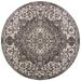 Unique Loom Jill Zarin Outdoor Dubai Area Rug 13 0 x 13 0 Round Charcoal Gray