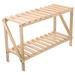 1Pc Wooden Plant Stand Garden Planter Shelf Flower Pot Stand Multi-layer Storage Shelf