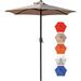 6.5 Ft. Patio Umbrella Outdoor Table Umbrella With 6 Sturdy Ribs And Crank