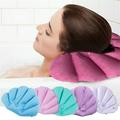 HLONK Bath Pillows for Tub Flower Shaped Inflatable Spa Bathtub Pillow Cushion Rest with Suction Cups Head Neck Support Washable Quick Dry