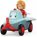 SIKU 0108 - Toddys, Paula Pretty, Spielzeugauto mit Rückziehmotor und Spielfigur, graublau/rot - Sieper GmbH