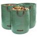 Dosaele 3-Pack 72 Gallons Garden Bag - Reusable Yard Waste Bags Lawn Pool Garden Waste Bag