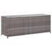 Patio Storage Box Gray 59.1 x19.7 x23.6 Poly Rattan