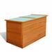 Dcenta Garden Storage Box Fir Wood Storage Container Deck Box Garden Tool Organization for Patio Lawn Poolside Backyard Outdoor Furniture 49.6 x 28.3 x 28.3 Inches (L x W x H)