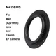 M42-EF M42-EOS Pour objectif M42 (42x1mm) pour IL EOS EF / EF-S Bague d'adaptation de montage