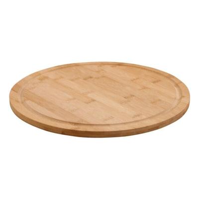 Gerso Rundes Schneidebrett aus Bambus braun, 33x1.5x33 cm