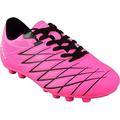 Vizari Unisex-Kid s Youth and Junior Boca Firm Ground (FG) Soccer Shoe | Color - Pink / Black | Size - 10