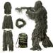 5 In 1 Ghillie Suit 3D Camouflage Hunting Apparel Including Jacket Pants Hood Carry Bag