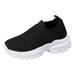 nsendm Walking for Women Womens Walking Shoes Lightweight Running Shoes Women s Tennis Shoes Non Slip Shoes Breathable Mesh Cushion for Gym Workout Sports Slip On Sneakers Women Black 40