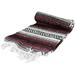 authentic mexican falsa blanket (burgundy)