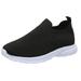 nsendm Womens Ladies Walking Running Shoes Slip On Lightweight Casual Tennis Sneakers Clothes Work Shoes Women s Fashion Sneakers Slip Ons Black 42