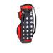 Sassy Caddy | Women s Cart Bag | Monte Carlo Designer Golf Bag | Light-Weight | Retro Golf Bag | Red & Black