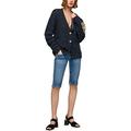 Pepe Jeans Damen Venus Crop Shorts, Blue (Denim-HQ5), 33W