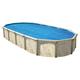 In The Swim 16 x 24 Standard Blue Oval Solar Pool Cover 8 Mil For Solar Heating Above Ground Pools and Inground Pools 8MIL 16X24OVAL