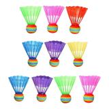 Yoone 10Pcs Training Shuttlecock High Strength Continuously Bounce EVA Good Toughness Badminton Ball Sports Accessories