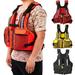Adult Fishing Life Jacket Kayak Life Vest Sailing Swimming Buoyancy Aid Waistcoat with Multi-Pockets and Reflective Stripe