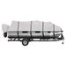 Trailerable Pontoon Boat Cover Kit Waterproof Pontoon Boat Cover and Motor Cover Pontoon Boat Cover with Adjustable Straps Suitable for 21 to 24 Feet Pontoon Boats and Deck Boats