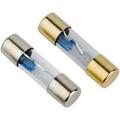 25 Pack 50 AMP Gold Plated Fast-Blow Glass Car Audio AGU Fuse with LED for Car Auto Marine Audio Stereo