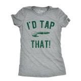 Womens Id Tap That T Shirt Funny Golf Ball Putt Adult Joke Tee For Ladies Womens Graphic Tees