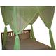 four post mosquito net for bed canopy-fits all beds queen king california king beds-indoor & outdoor use-great for hammock mosquito net and daybed canopy bed curtains-76 x 86 x 96 -lime green