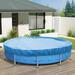 Round Pool Cover For Above Ground Pools Swimming Pool Cover Protector Winter Safety Cover (10 Ft Blue)