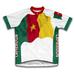 Cameroon Flag Short Sleeve Cycling Jersey for Women - Size S