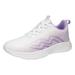 nsendm Walking Tennis Shoes for Women Classic Shoes Flats Comfortable Wedge Sneakers for Women Purple 41