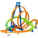 Hot Wheels Track Set with 5 Crash Zones Motorized Booster and 1 Hot Wheels Car