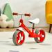 FONIRRA Kids Balance Toddler Bicycle No-Pedal Training Bike with Adjustable Handlebar and seat for 2-5 Years Old Boys Girls Red