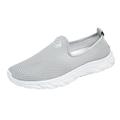 dmqupv Mens Slip On Sneakers Wide Width Men s Road Running Shoes Fashion Sneakers Lightweight Walking Shoes Breathable Mesh Workout Casual Shoes Non Slip Tennis Outdoor Travel Grey 39