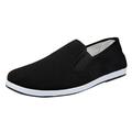 dmqupv Wide Toe Dress Sneakers for Men Mens Slip-on Tennis Shoes Walking Running Sneakers Lightweight Breathable Casual Soft Sole Mesh Work Gym Trainers Black 42