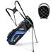 Topbuy 14-Way Top Divider Golf Bag with Stand Lightweight Golf Stand Bag with Dual Shoulder Straps Blue