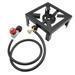 Anself 8KW Gas Boiling Ring Cast Iron Large LPG Outdoor Cooker Iron Frame Portable Fire Control