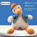 Talking Plush Duck Toy Kids Talking Toy Talking Stuffed Ducky Repeat What You Say Electronic Speaking Pet Lovely Music-Duck Plush Toys Cartoon-Duck Kids Gift