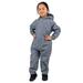 JAN & JUL Baby Rain Suit for Toddler Girls and Boys Waterproof (Puddle-Dry: Heather Grey Size: 1T)
