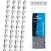 Kripyery 8-12 Speed Strong Bearing Easy Installation Low Noise Road Bike Chain High Strength Steel Non-hollow Change Speed Bicycle Chain Bicycle Components