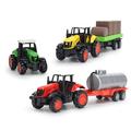 FUNNYFAIRYE 1:64 3PCS Farm Tractors Truck and Trailers Set Toy Mini Die-Cast Metal Alloy Farmer Car Vehicle Gifts for Kids Boys Girls