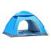 Kizocay Outdoor Pop Up Camping Tent - 3-4 Person Capacity Waterproof Windproof Anti-UV Sun Shelter for Beach Traveling Hiking Fishing (2-3 person Blue )