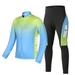 GoolRC Men s Winter Cycling Clothing Set Long Sleeve Windproof Thermal Fleece Cycling Jersey Coat Jacket with 4D Padded Pants Trousers