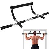 Pull Up Bar for Doorway No Screws Portable Chin Up Bar Doorway Strength Training Door Frame Pull-up Bars Hanging Bar for Exercise Door Workout Bar with Foam Grips Pullup Bars for Home