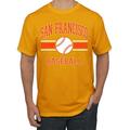 Wild Bobby City of San Francisco Baseball Fantasy Fan Sports Men s T-Shirt Gold Large